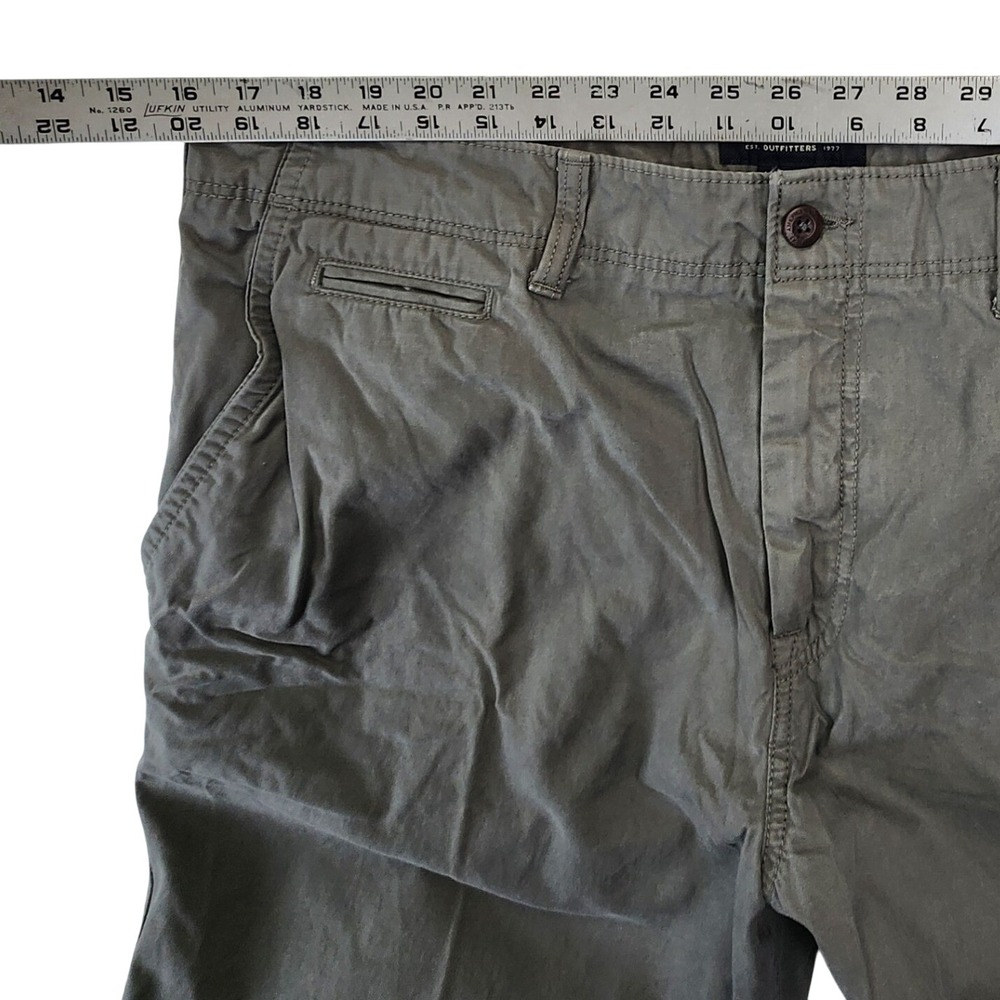 American Eagle 40x32 Gray Relaxed Straight Chino Pants Casual Workwear Gorpcore - Picture 7 of 11